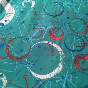 TC leggings teal/blue with Circle pattern